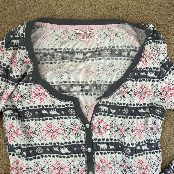 Victoria Secret Festive Long Underwear Set - Small - Picture 3 of 3
